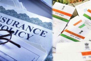 Linking the Insurance Policies to the Aadhar Card