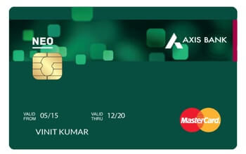 axis neo credit card