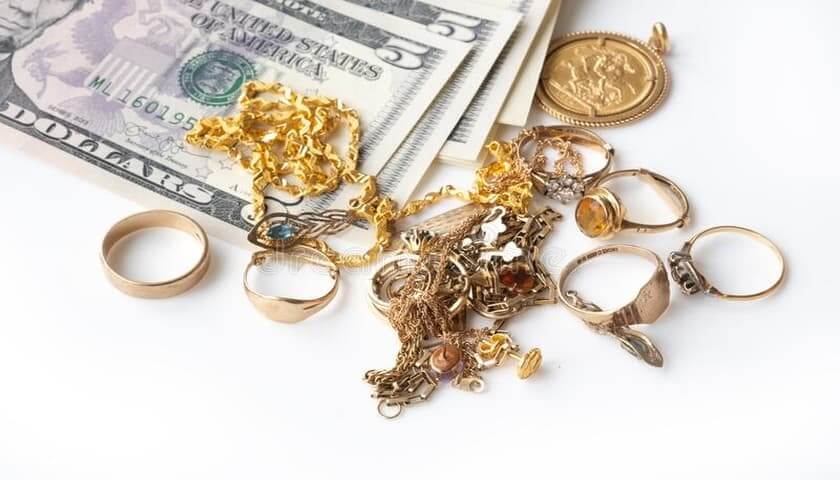 sold out old broken jewelry for cash to invest